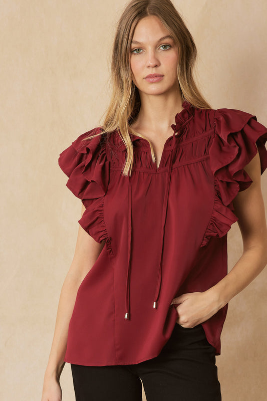 Dee Double Ruffle Top