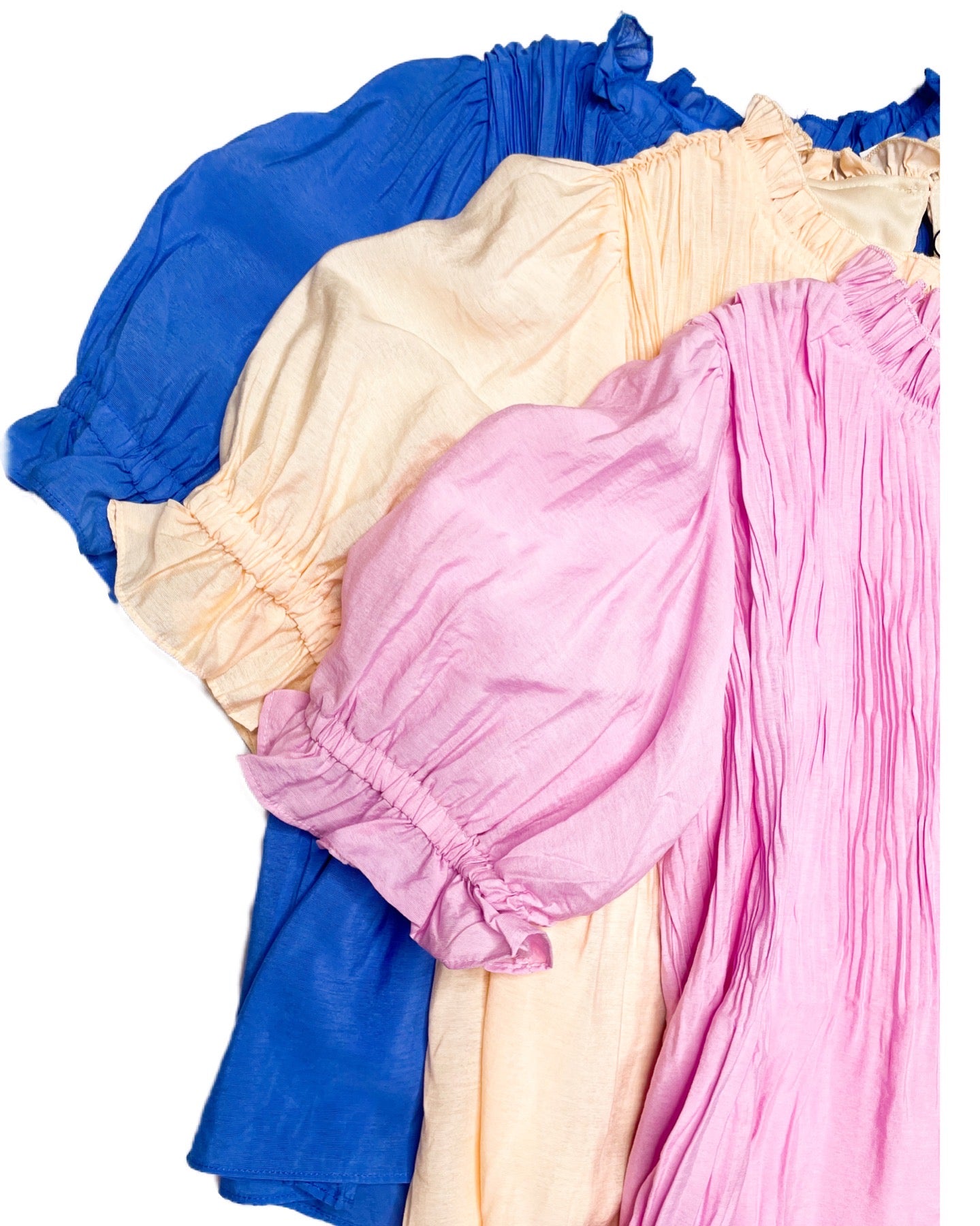 Celia Crinkle Puff Sleeve Top